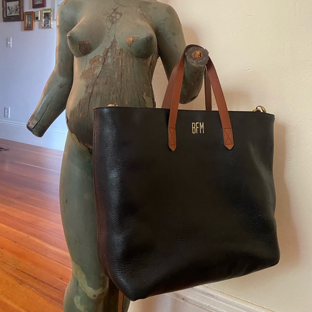 Madewell Medium Zip Top Transport Tote